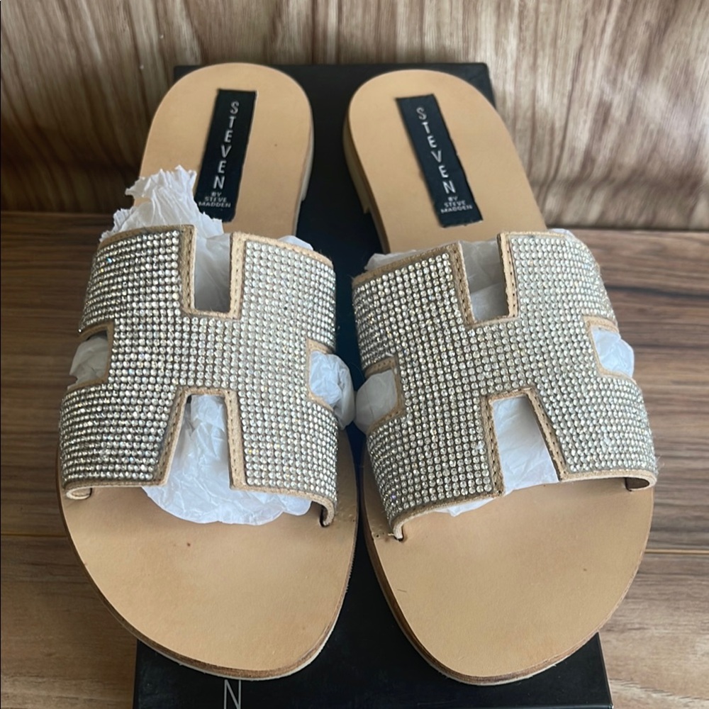 Pre-owned STEVEN By steve madden/ shoes greece sandal size 10